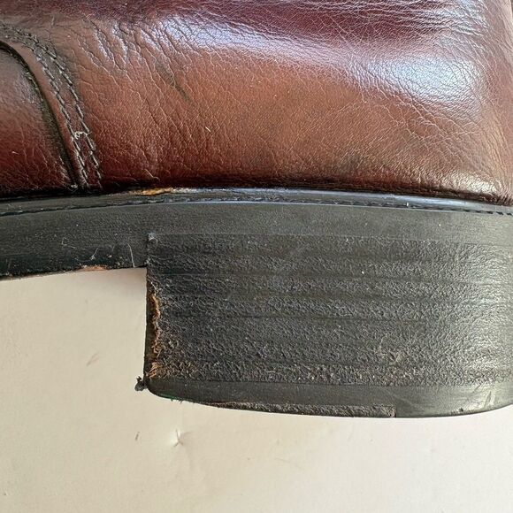 Vintage 90’s Chukka Boots Italian Leather BROWN EU Sz 44 ~ Made in Italy Lace Up